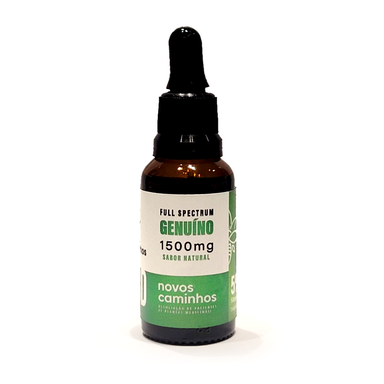 Óleo CBD Genuíno Full Spectrum 1500MG 5% - Solução Oral 30ML