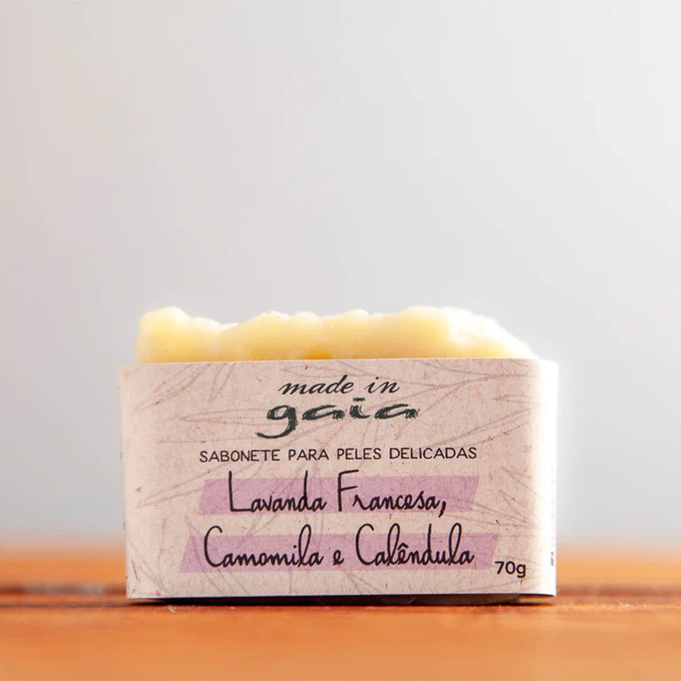 Sabonete Em Barra Peles Delicadas 90g - Made In Gaia